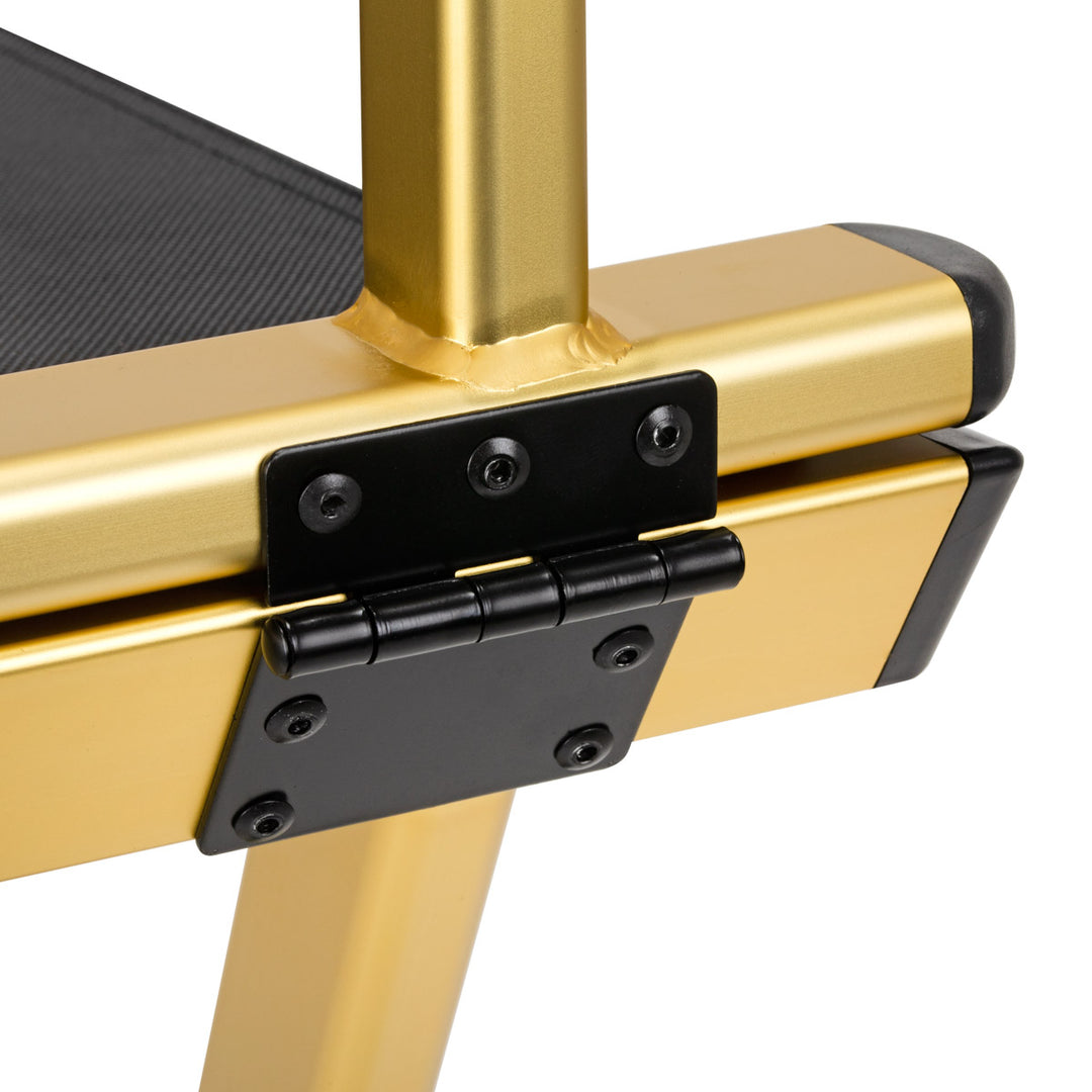 Sedia Trucco Pieghevole Alluminio Oro - immagine 4