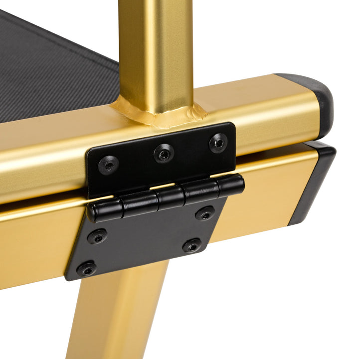Sedia Trucco Pieghevole Alluminio Oro - immagine 4