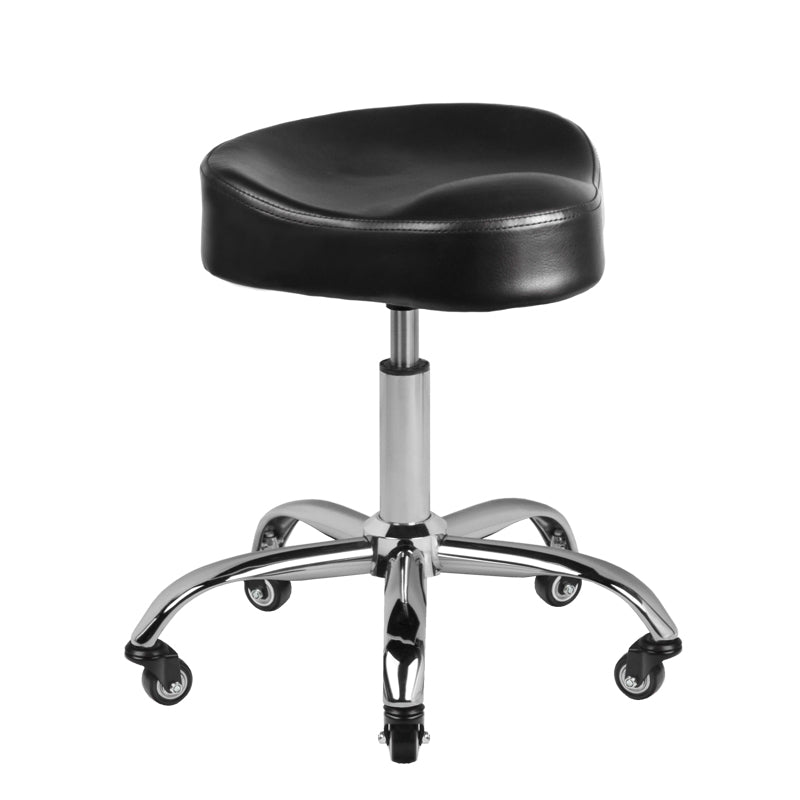 Sgabello con Ruote Gabbiano A450 Nero