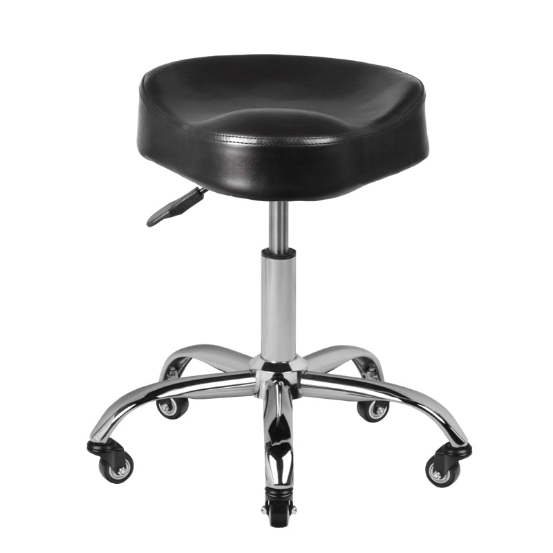 Sgabello con Ruote Gabbiano A450 Nero - immagine 2