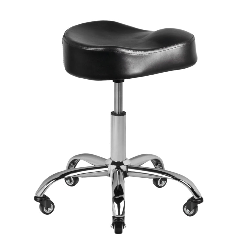 Sgabello con Ruote Gabbiano A450 Nero - immagine 3