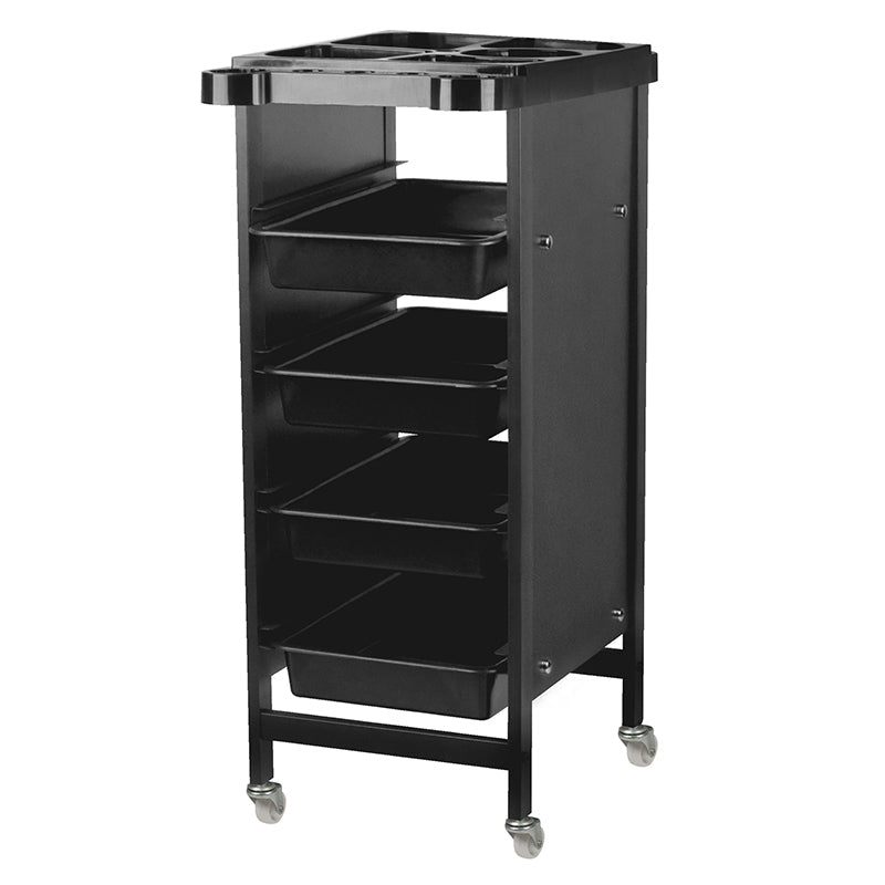 Carrello parrucchiere Gabbiano 8-103 Nero 1