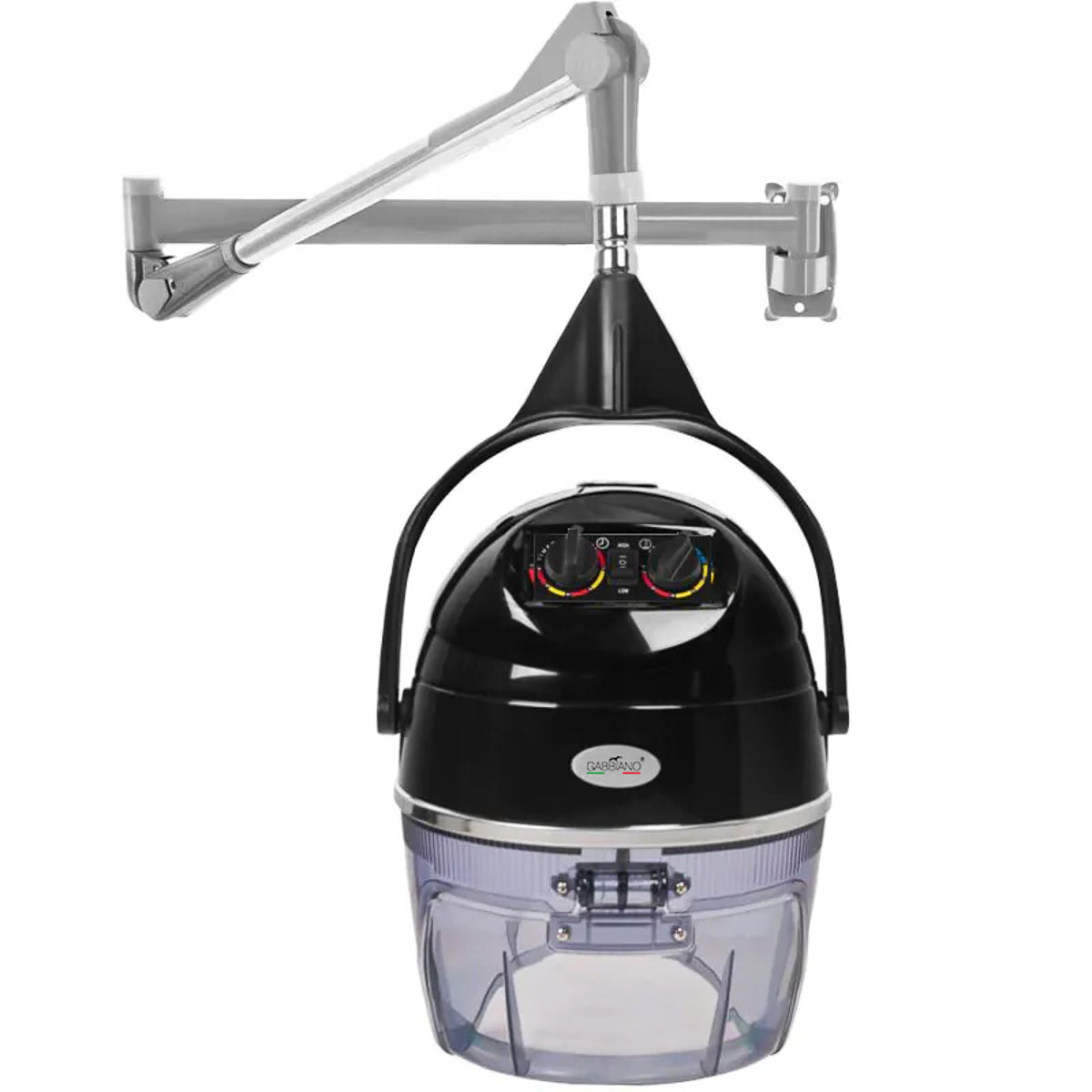 Casco Asciugacapelli a Muro Gabbiano DII-301W Velocità Doppia Nero