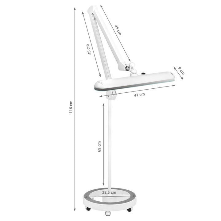 Lampada LED con Treppiede Elegante 801S Bianco - immagine 8