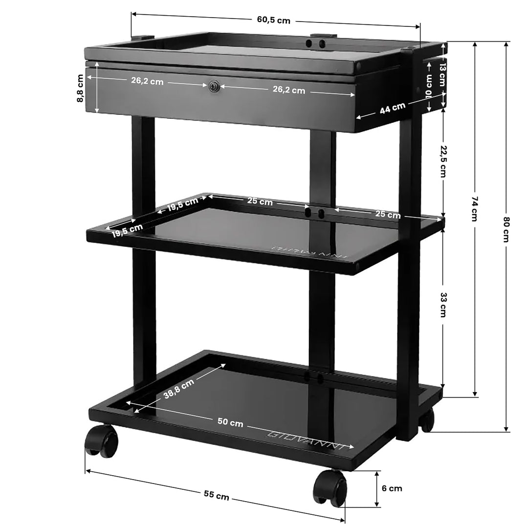 Carrello Estetista Pro-Ink 1040A Nero - immagine 5