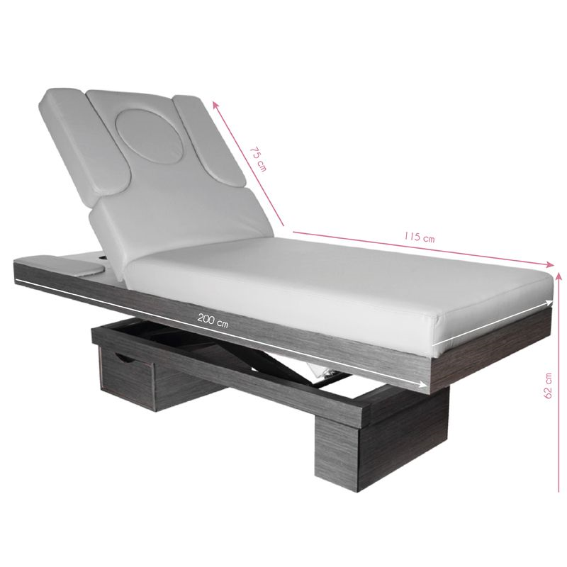 Lettino da massaggio elettrico Azzurro 815B Grigio Riscaldato - immagine 7