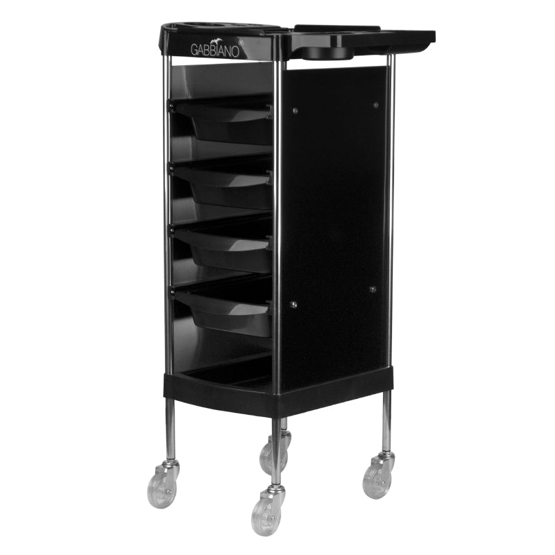 Carrello Parrucchiere Gabbiano FX11-B Nero