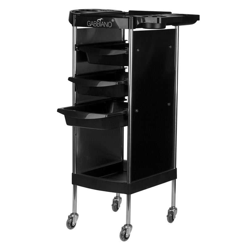 Carrello Parrucchiere Gabbiano FX11-A Nero