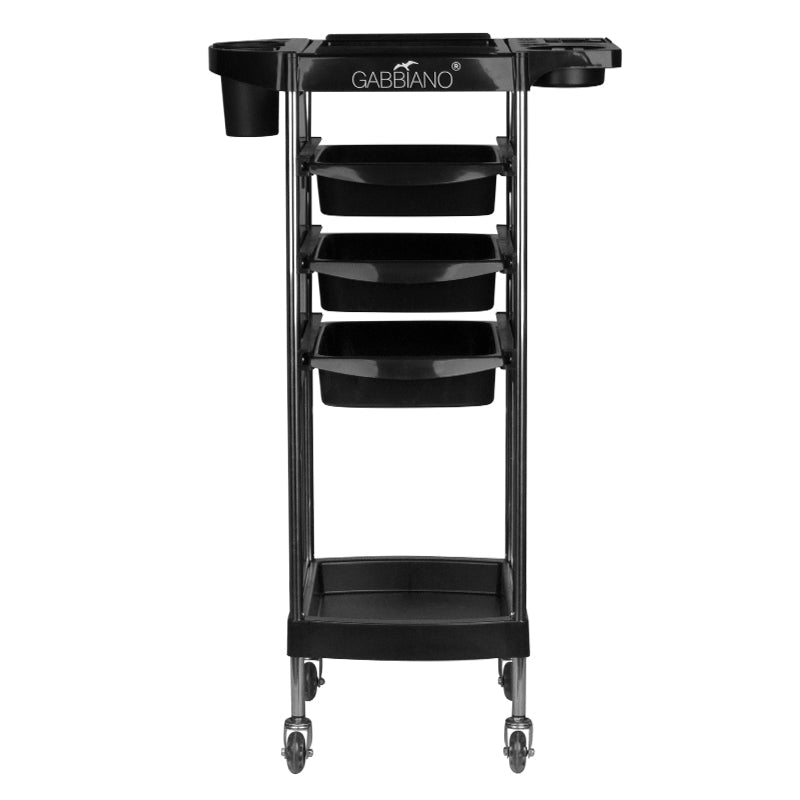 Carrello parrucchiere Gabbiano FX11-A Nero 3