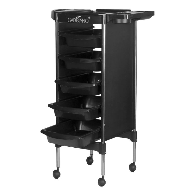 Carrello Parrucchiere Gabbiano FX11-5 Nero - immagine 3
