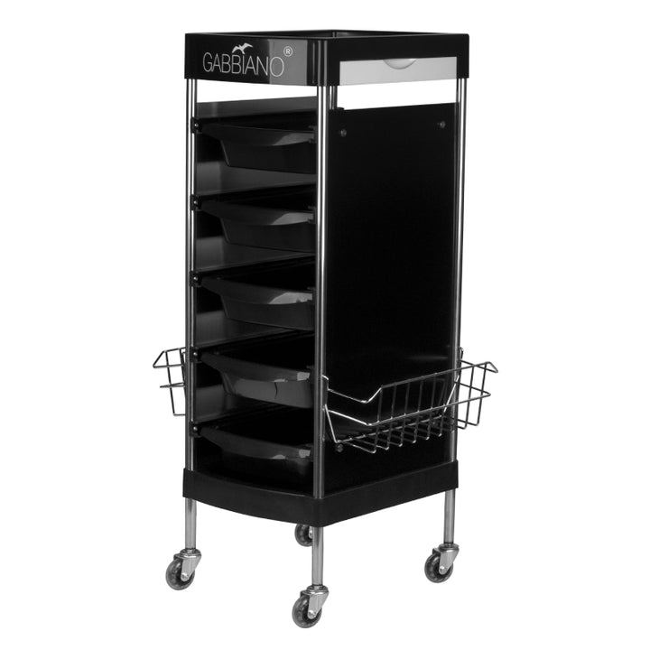 Carrello Parrucchiere Gabbiano FX11E Nero