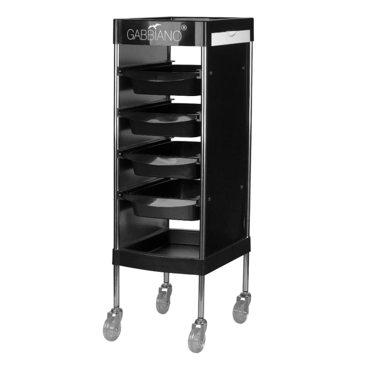 Carrello Parrucchiere Gabbiano FX11F Nero