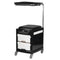 Sgabello con Ruote 16 Plus Nero/Bianco