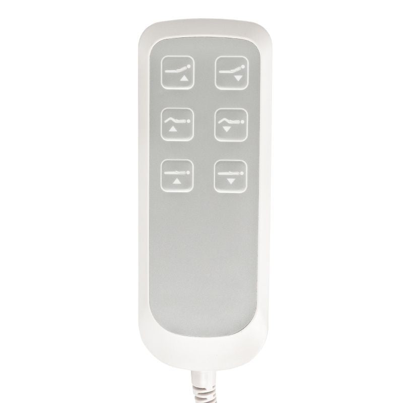Poltrona Estetica Elettrica Sillon Lux 273B 3 Motori con Sgabello Bianco