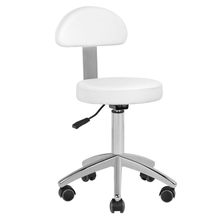 Poltrona Estetica Elettrica Sillon Lux 273B 3 Motori con Sgabello Bianco - immagine 2