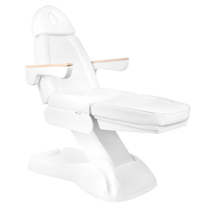 Poltrona Estetica Elettrica Sillon Lux 273B 3 Motori con Sgabello Bianco - immagine 7