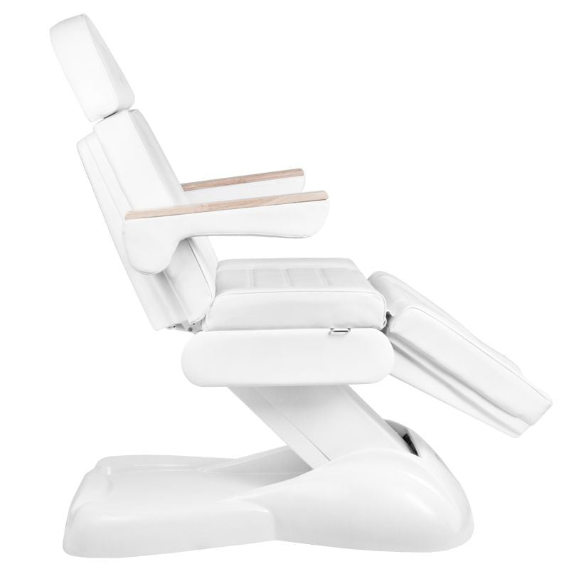 Poltrona Estetica Elettrica Sillon Lux 273B 3 Motori con Sgabello Bianco - immagine 10