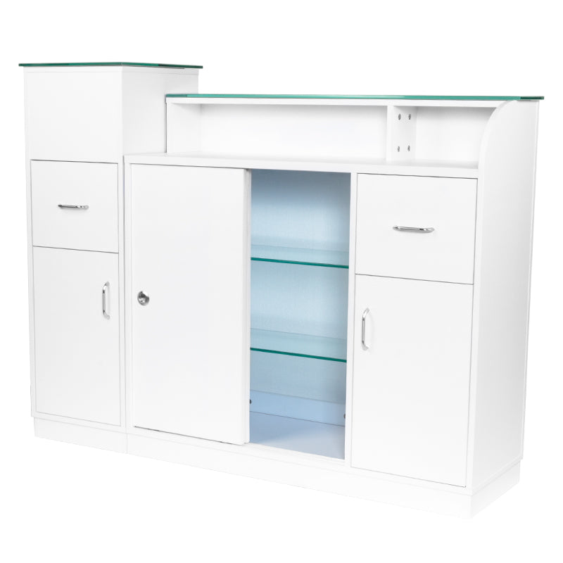 Bancone Reception Gabbiano Q-0333 Bianco - immagine 5