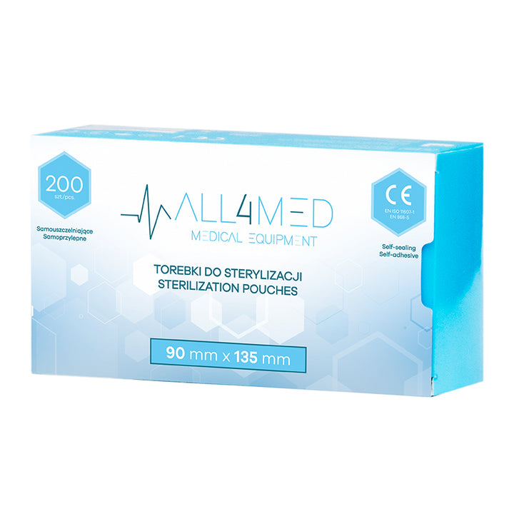 Buste di Sterilizzazione per Autoclave All4Med 90 × 135 mm – 200 Pezzi 2