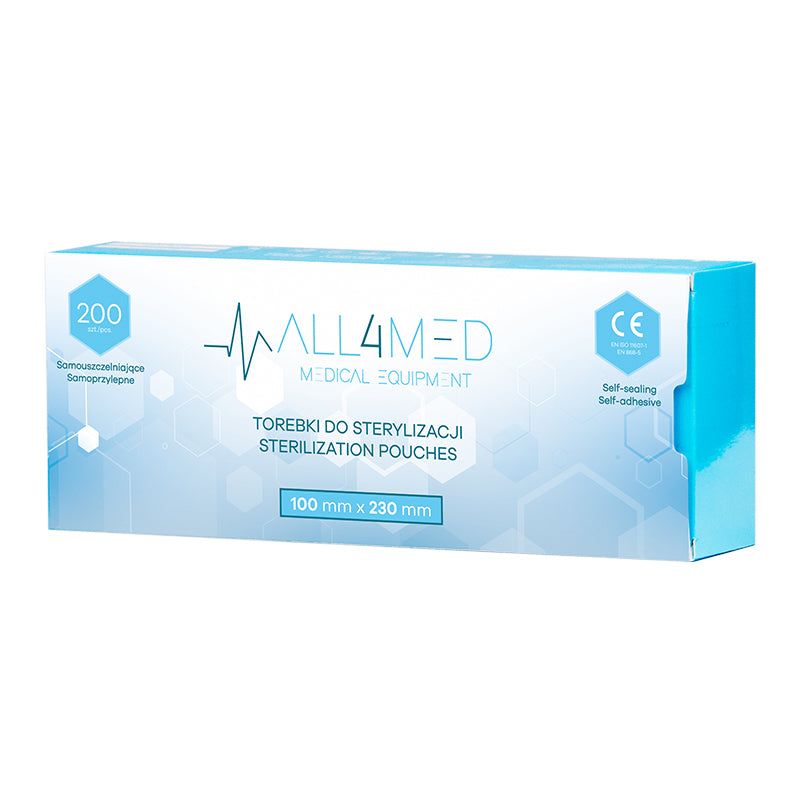 Buste di Sterilizzazione per Autoclave All4Med 100 × 230 mm – 200 Pezzi 2