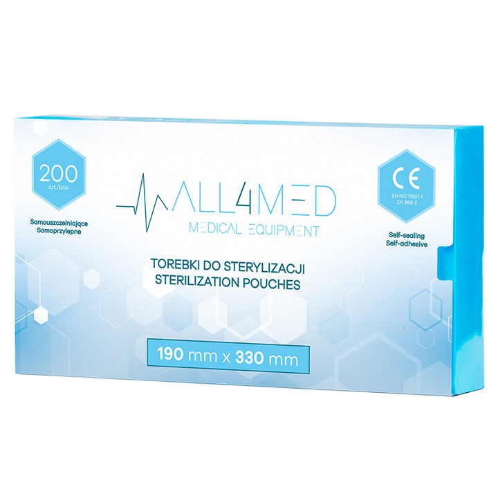 Buste di Sterilizzazione per Autoclave All4Med 190 × 330 mm – 200 Pezzi 2
