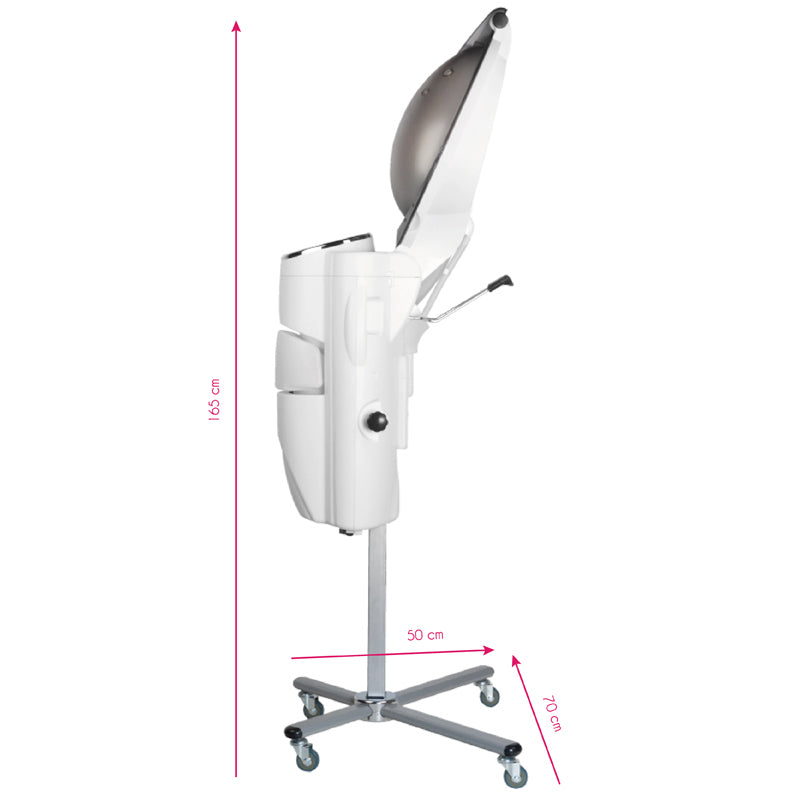 Casco Vaporizzatore su Stativo Gabbiano con Ozonizzazione Attiva Bianco - immagine 5