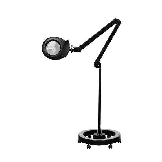Lampada con Lente LED 60 SMD 5D su Stativo Elegante 6025 Nera