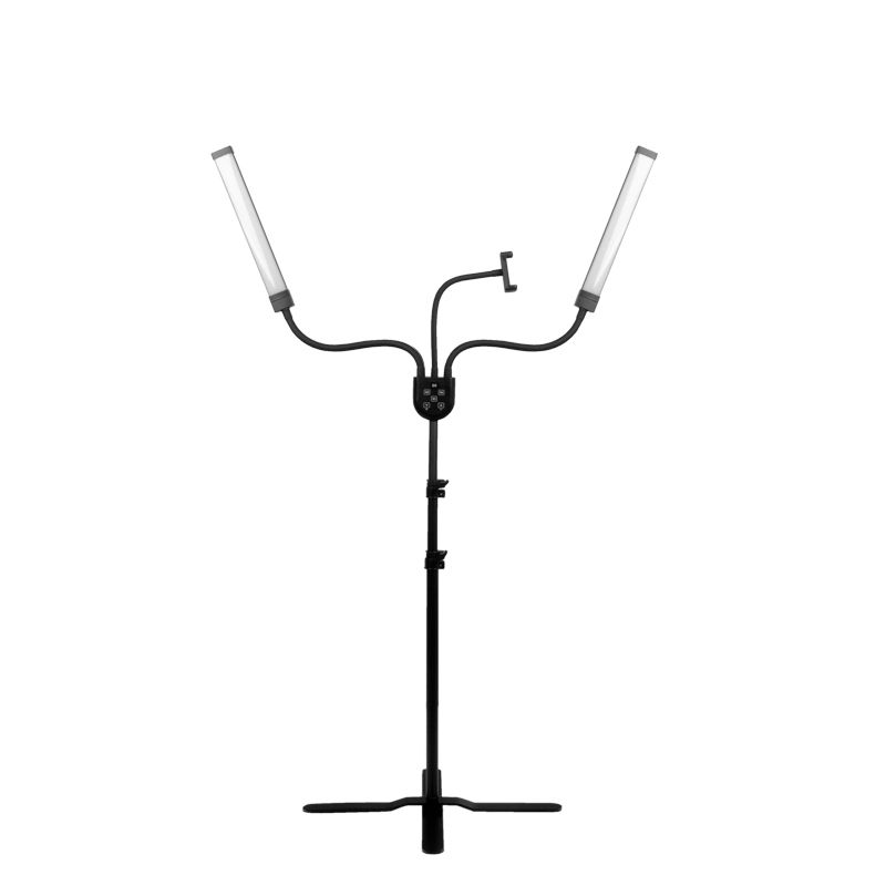 Lampada Ciglia LED con Treppiede e Colore e Intensità Regolabili Polluks IV Nero - immagine 2