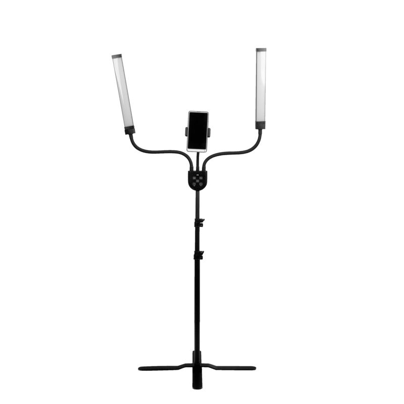 Lampada Ciglia LED con Treppiede e Colore e Intensità Regolabili Polluks IV Nero - immagine 3