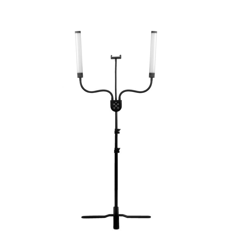 Lampada Ciglia LED con Treppiede e Colore e Intensità Regolabili Polluks IV Nero - immagine 4