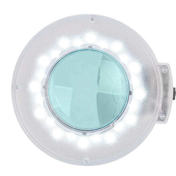 Lampada lente ingrandimento LED S5 5D Luminosità regolabile con Stativo Bianco 2