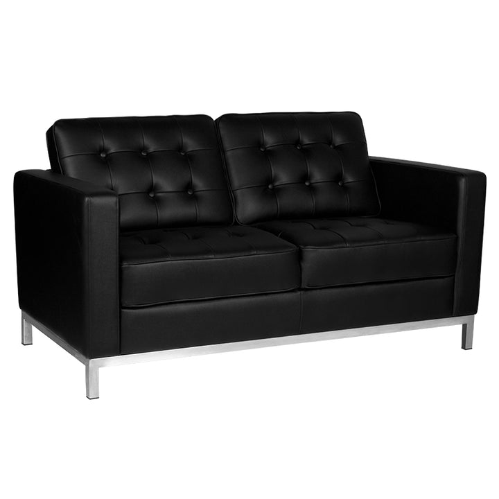 Divano Sala d'Attesa Gabbiano BM18019 2 Posti Nero