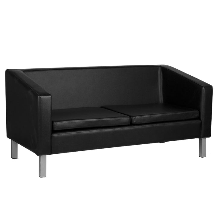 Divano Sala d'Attesa Gabbiano BM18003 3 Posti Nero