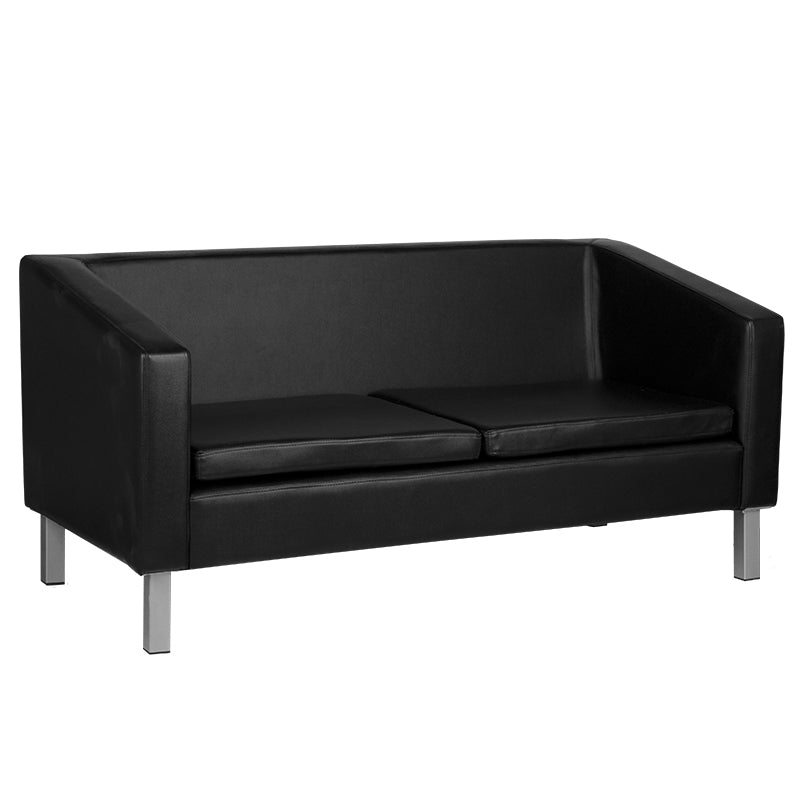 Divano Sala d'Attesa Gabbiano BM18003 3 Posti Nero