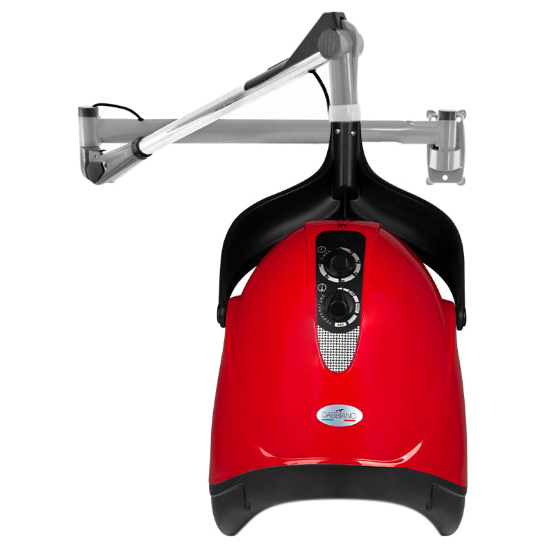 Casco asciugacapelli Gabbiano con braccio a muro DX-201W Velocità singola Rosso 1
