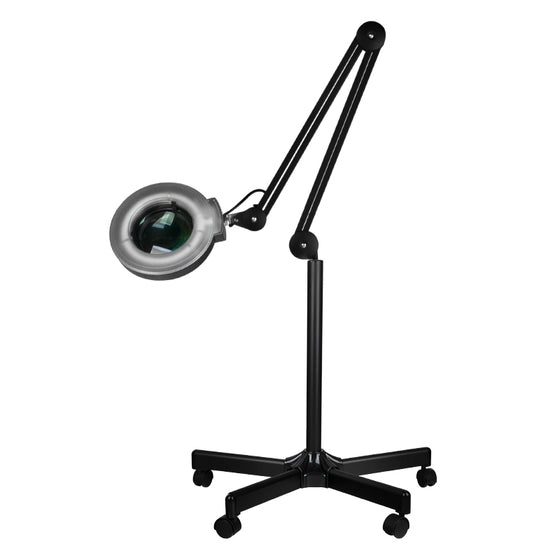 Lampada con Lente LED 5D su Stativo con Intensità Regolabile S5 Nera