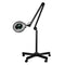 Lampada con Lente LED 5D su Stativo con Intensità Regolabile S5 Nera