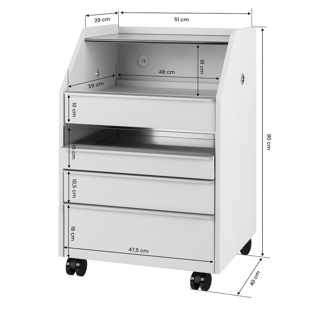 Carrello Estetista 984 Grigio - immagine 12