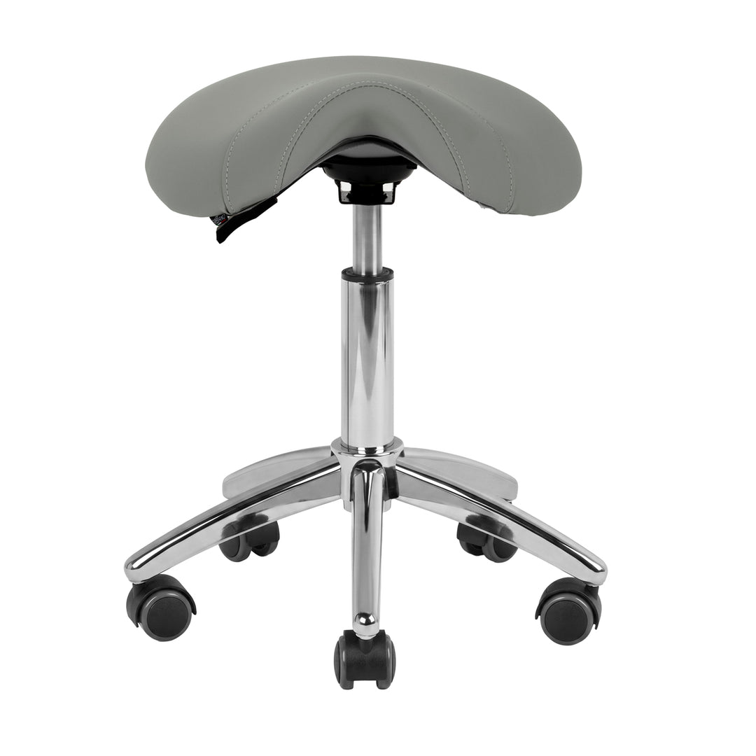 Sgabello con Ruote AM-302 Grigio - immagine 2