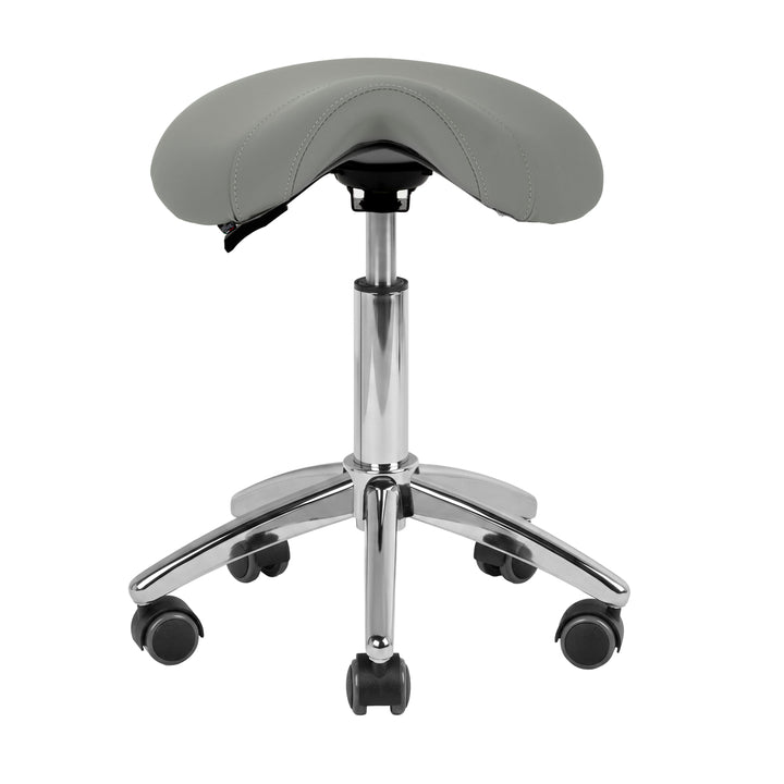Sgabello con Ruote AM-302 Grigio - immagine 2