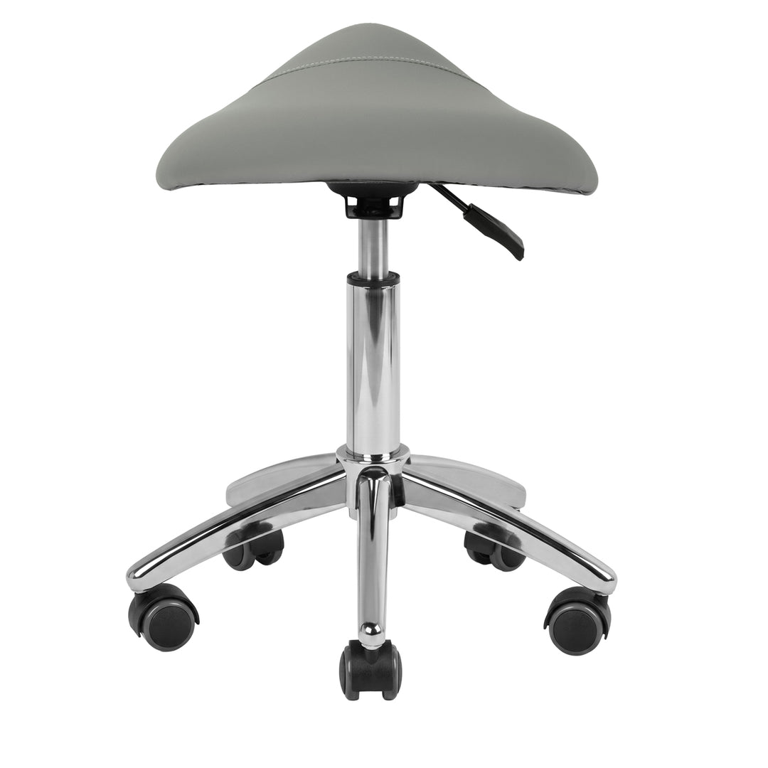 Sgabello con Ruote AM-302 Grigio - immagine 4