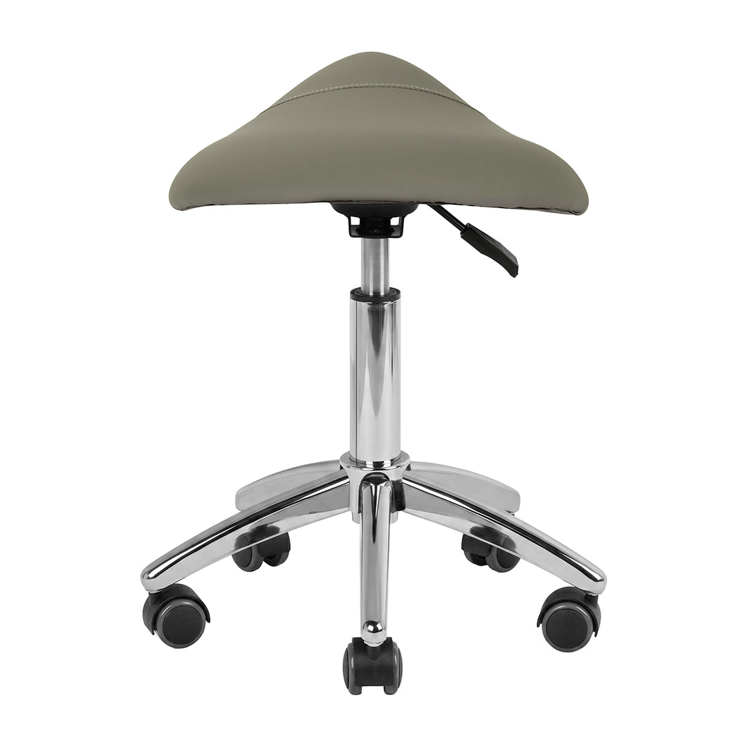 Sgabello con Ruote AM-302 Grigio - immagine 4