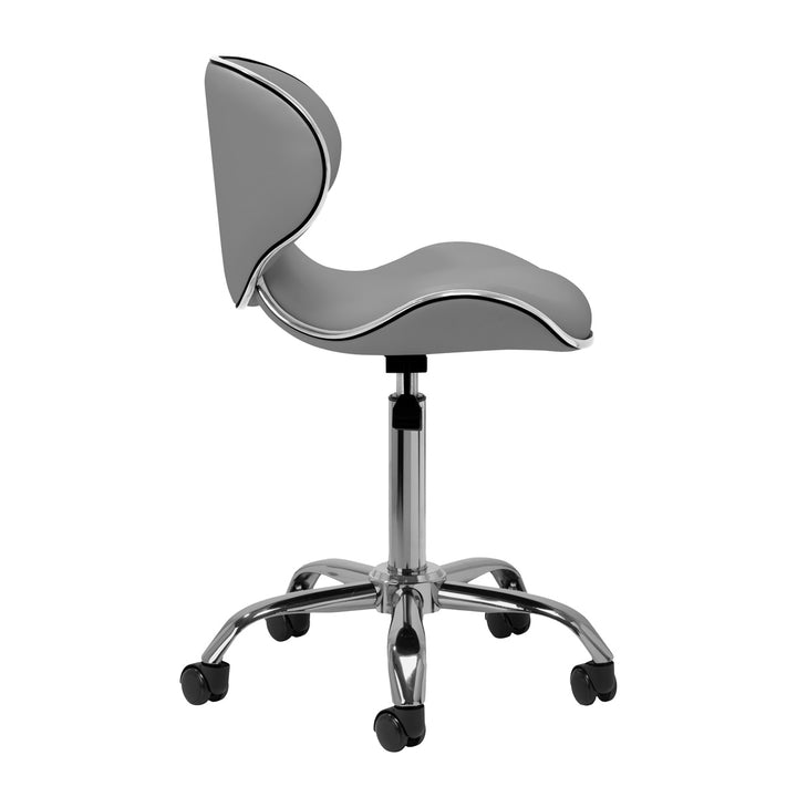 Sgabello Ergonomico con Ruote Gabbiano Q-4599 Grigio - immagine 2