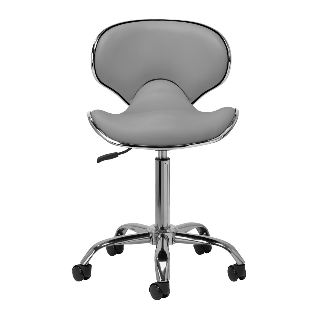 Sgabello Ergonomico con Ruote Gabbiano Q-4599 Grigio - immagine 3
