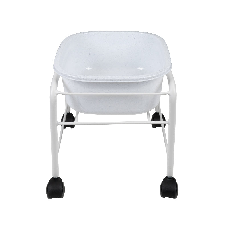 Pediluvio Compatto con Ruote Bianco - immagine 2