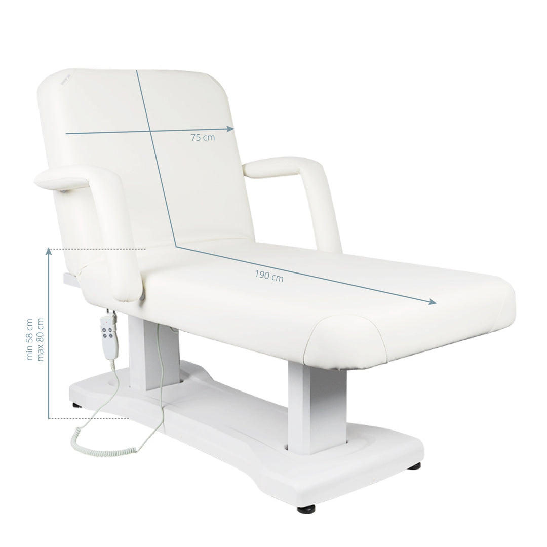 Lettino da massaggio elettrico Azzurro 819A Bianco - immagine 6