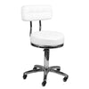 Sgabello con Ruote AM-877 Bianco