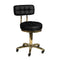 Sgabello Regolabile con Ruote AM-961 Oro Nero