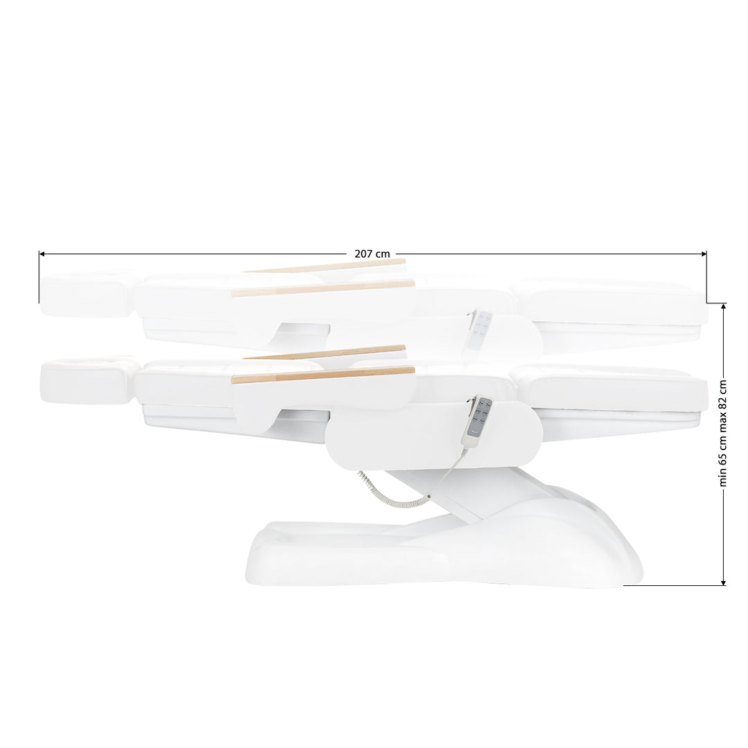 Poltrona Estetica Elettrica Lux 273B con 3 Motori Bianco - immagine 16