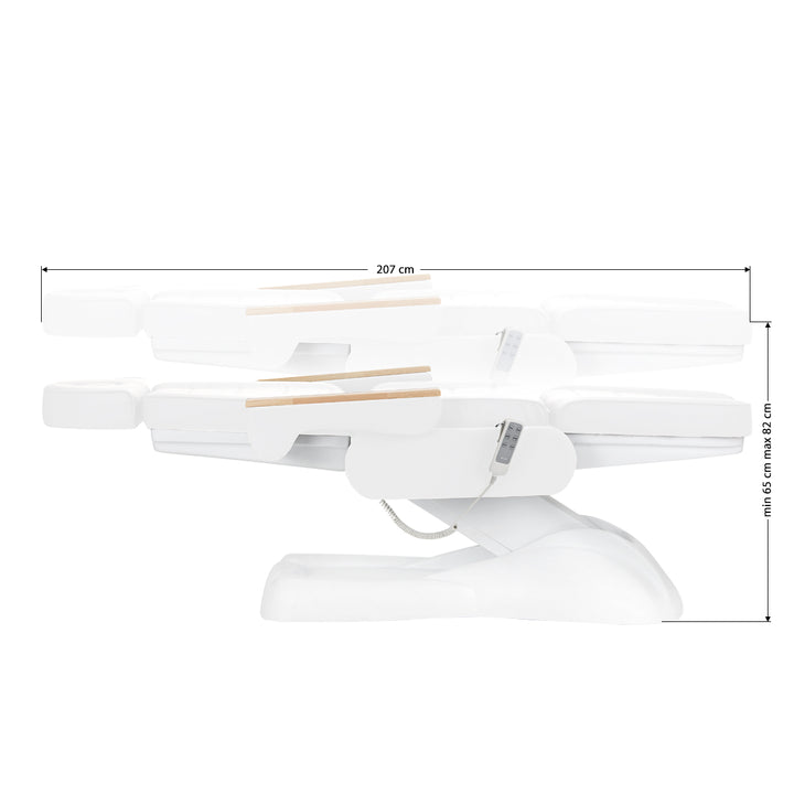 Poltrona Estetica Elettrica Lux 273B con 3 Motori Bianco - immagine 16